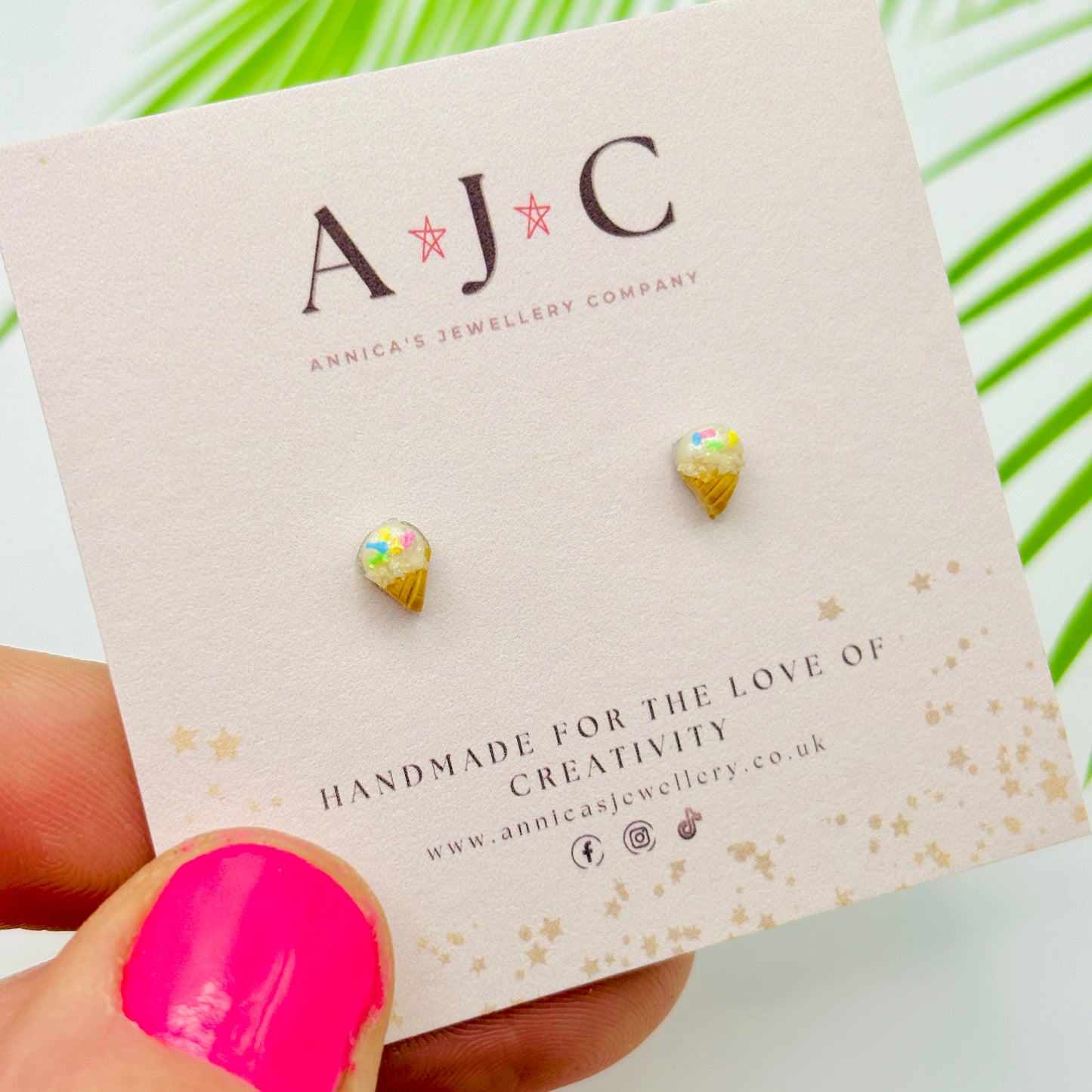 Micro Ice Creams with Pastel Sprinkles