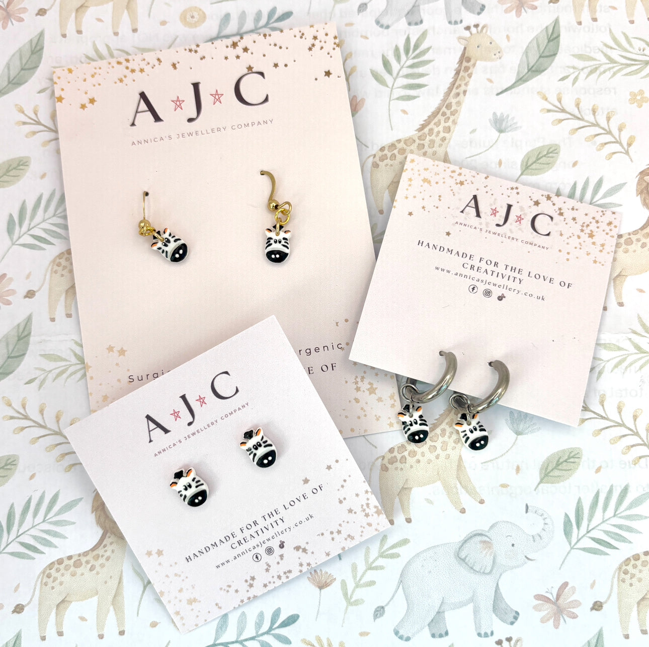 Mini Zebra Dangles