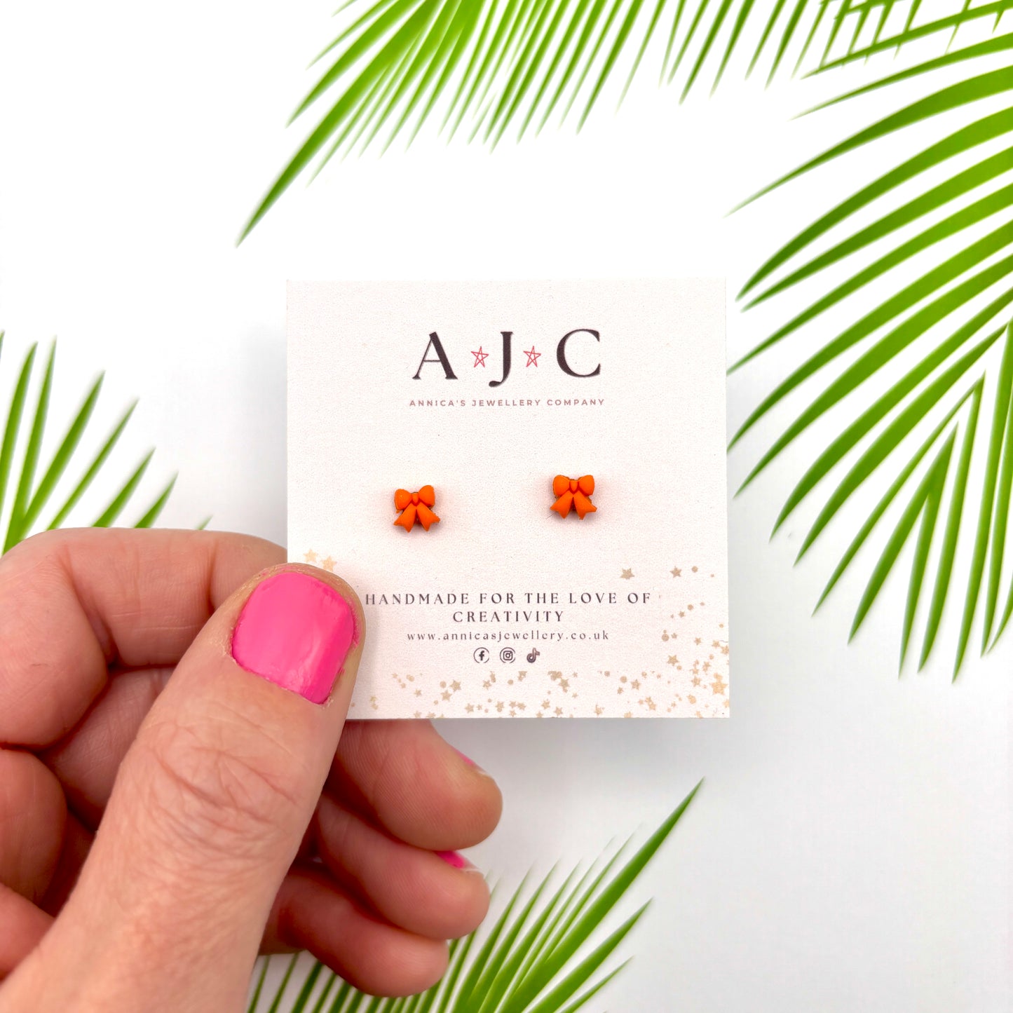 Micro Orange Bows