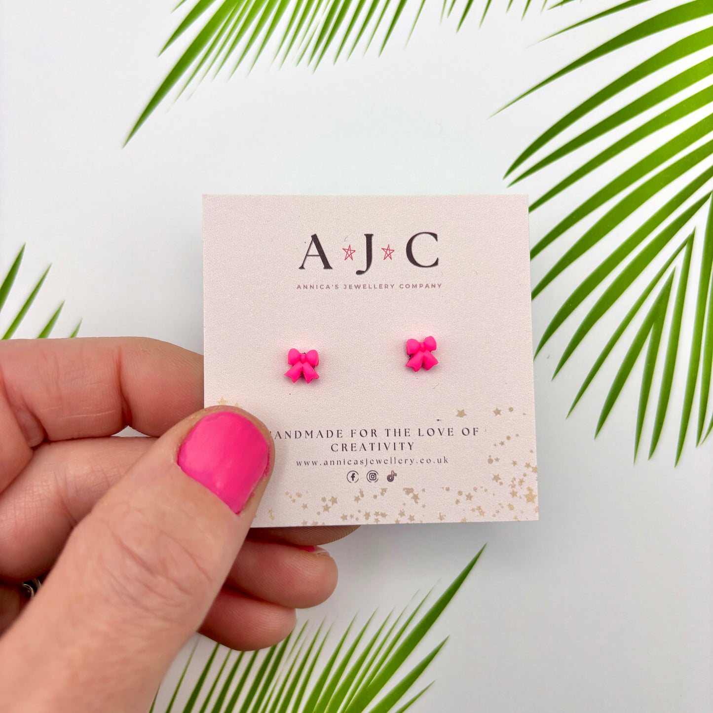 Micro Neon Pink Bows