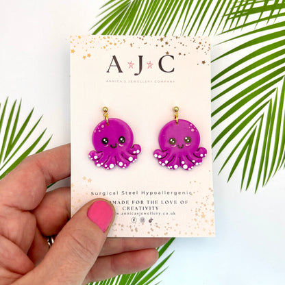 Medium Purple Octopus