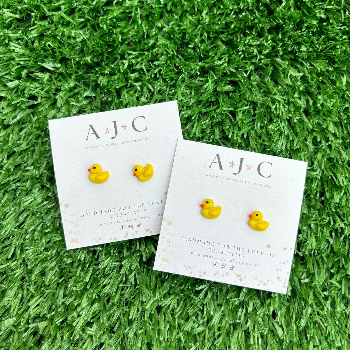 Mini Rubber Duck Studs