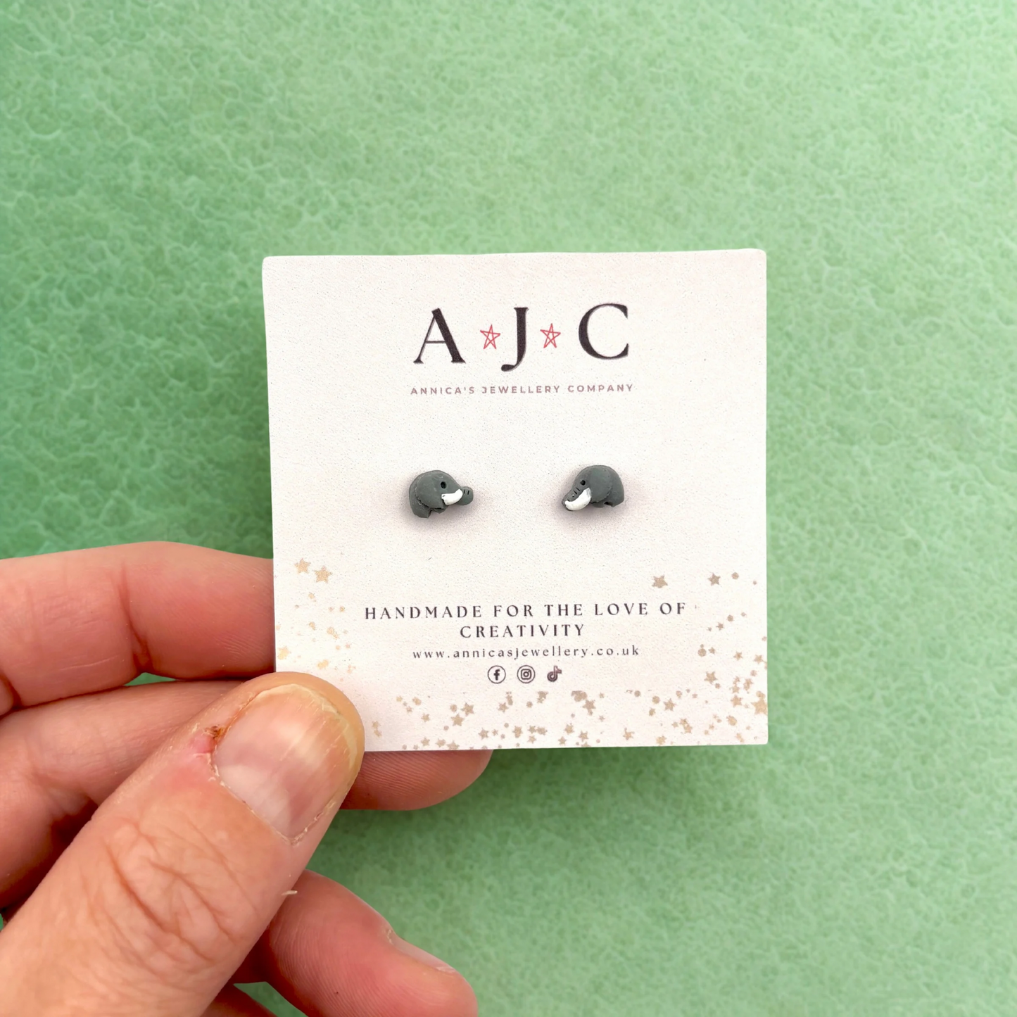Micro Elephant Studs