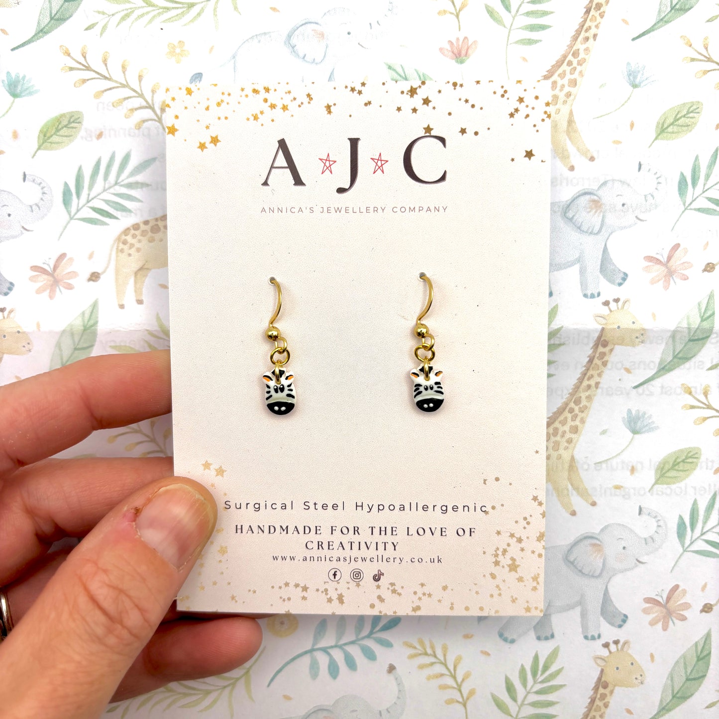 Mini Zebra Dangles