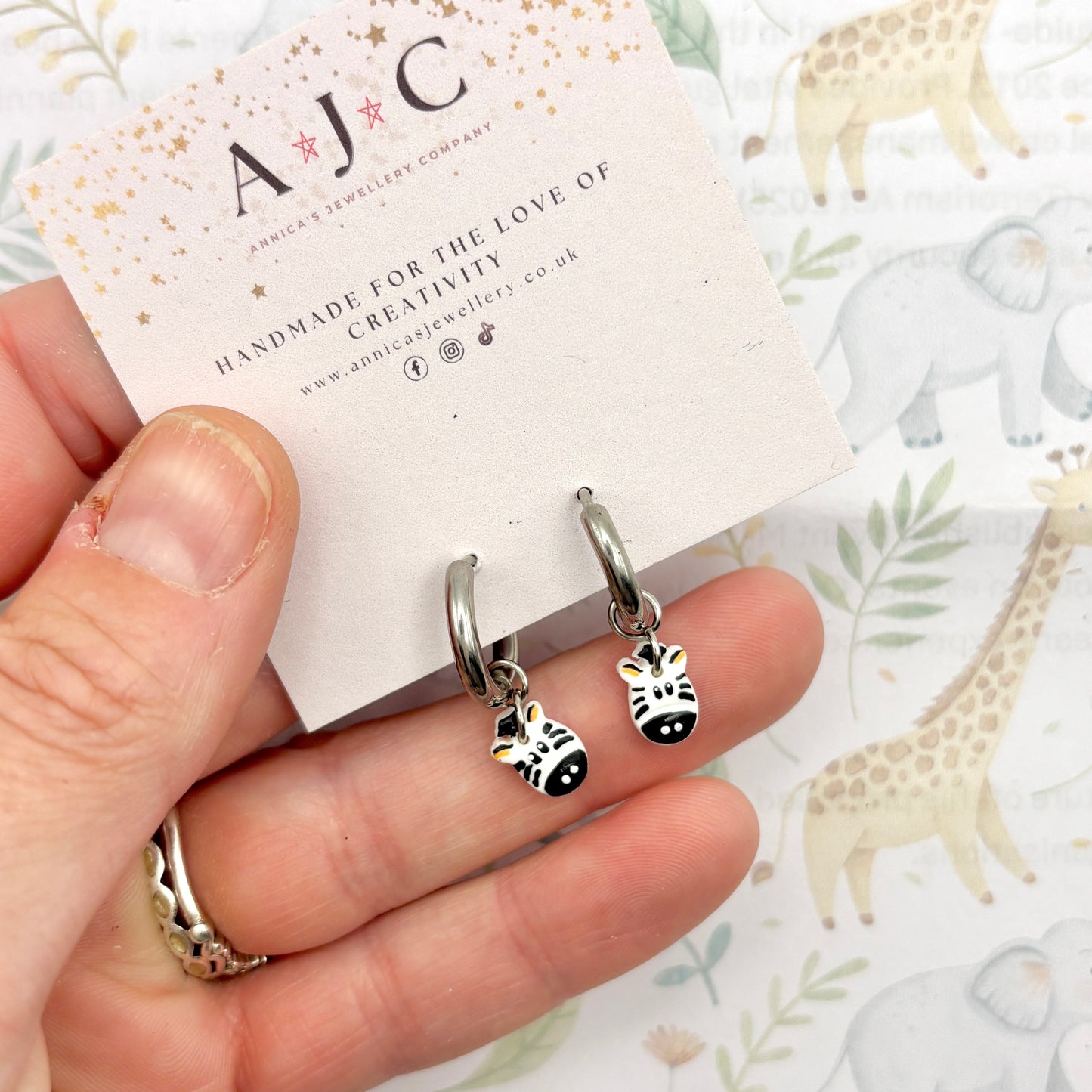 Mini Zebra Dangles