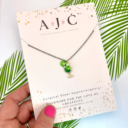 Translucent Pearl and Green Mojito with Lime