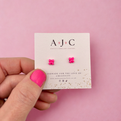 Micro Neon Pink Bows