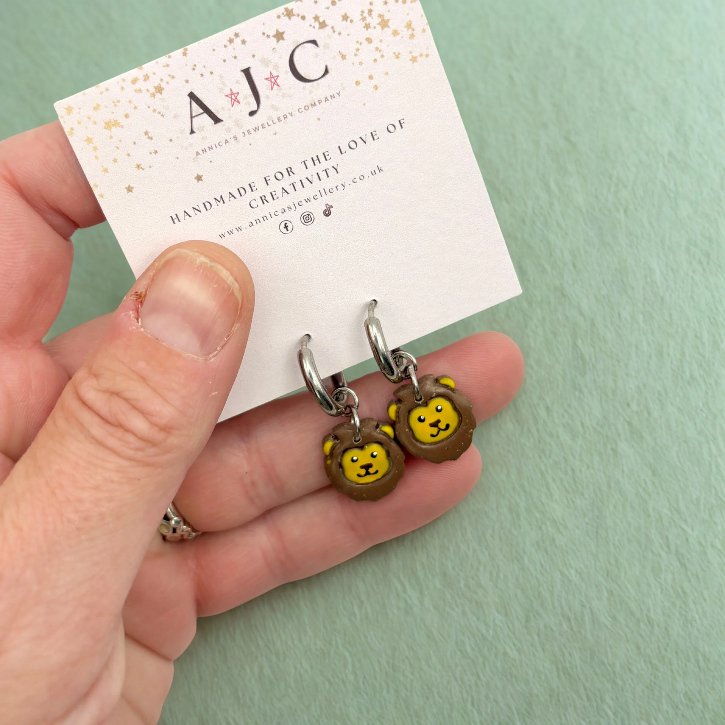 Small Lion Dangles