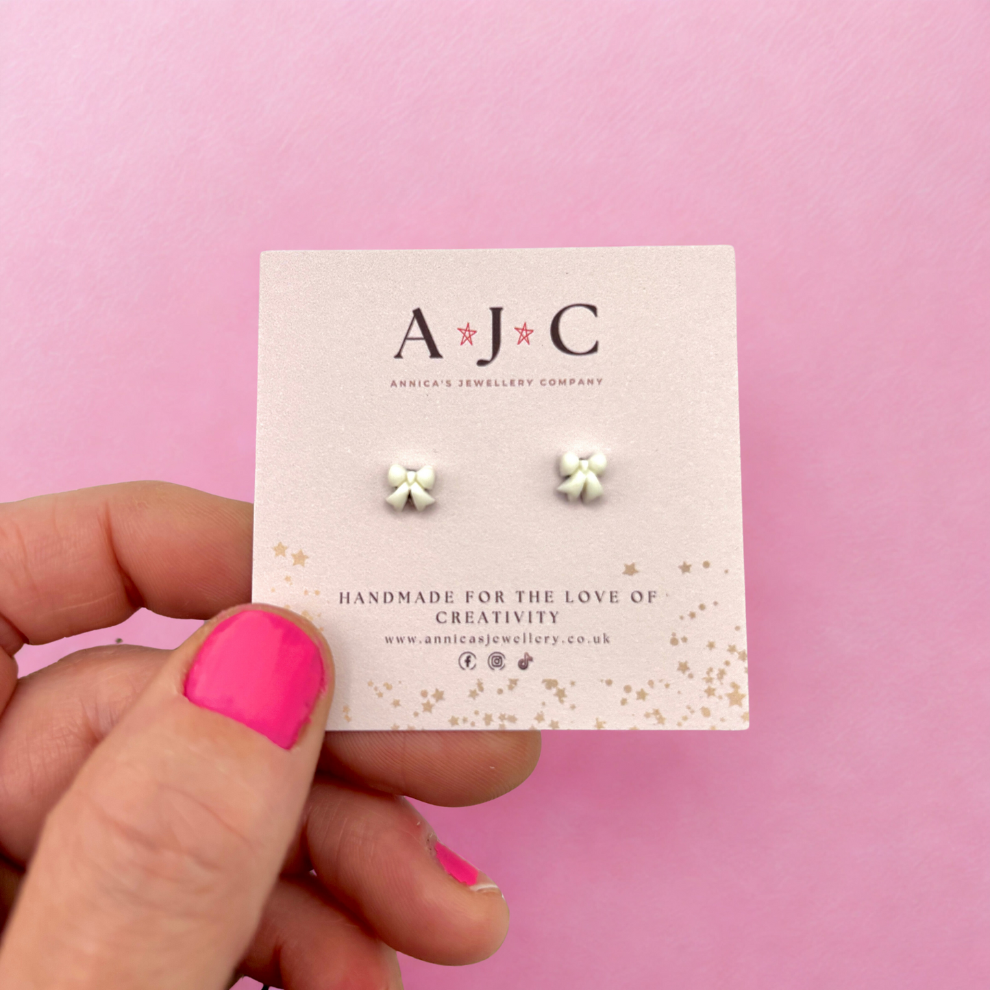 Micro White Bows