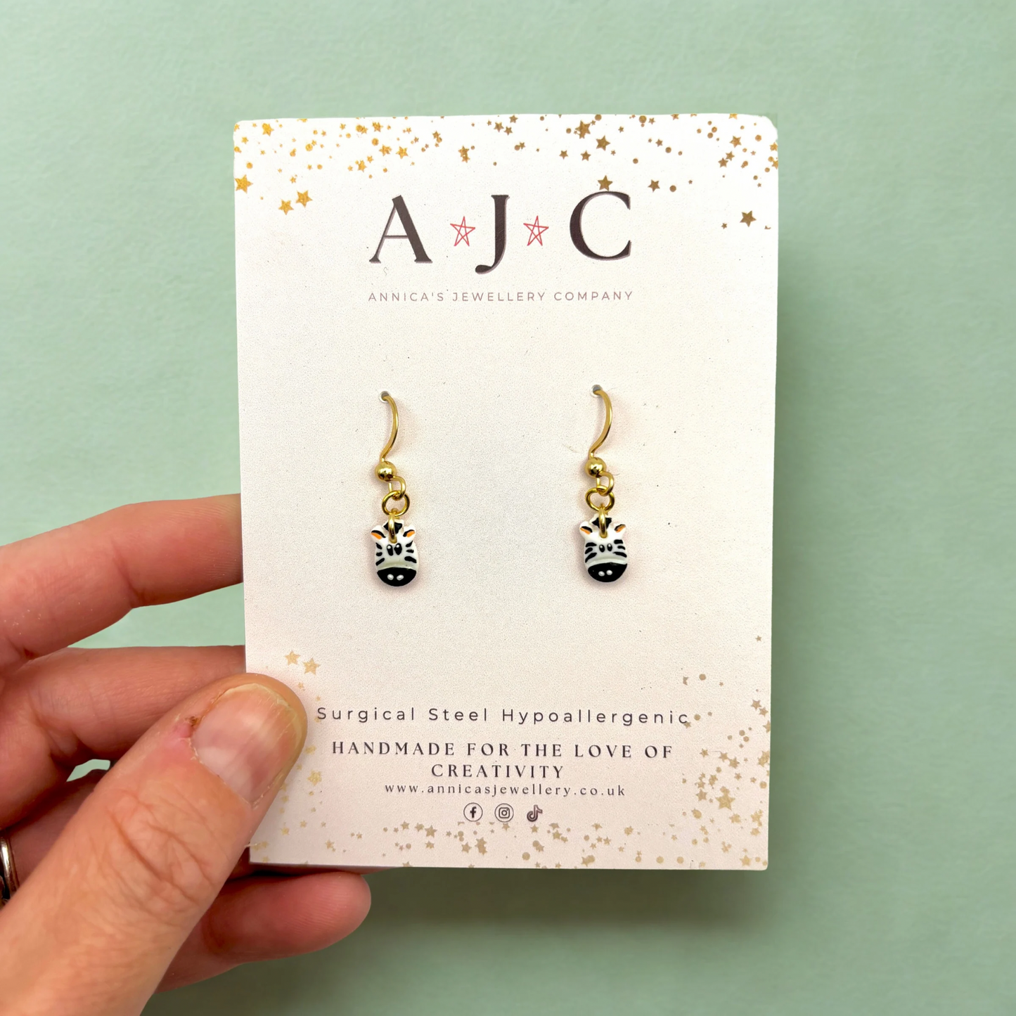 Mini Zebra Dangles